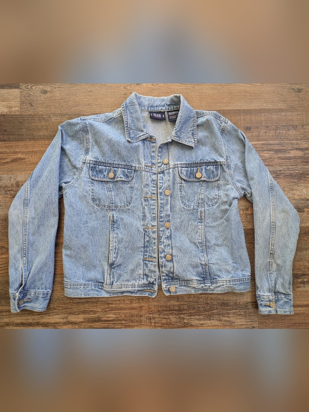Vintage Bill Blass Jeanswear 90s Denim Jean Cotton Jacket Sz M
